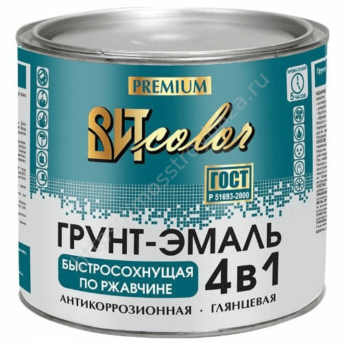 Грунт-эмаль по ржавчине 4 в 1 ВИТ color шоколад 1,8 кг